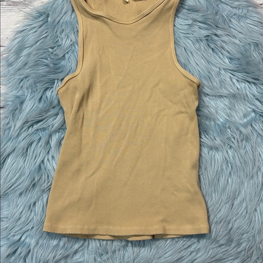 Donni Oat Rib High Neck Tank - Picture 7 of 8